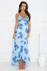 Storybook Romance Maxi Dress Blue