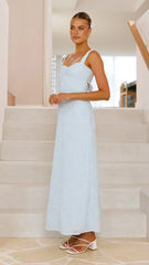Gianna Maxi Dress - Blue Lace