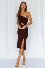 Jade Midi Dress Chocolate